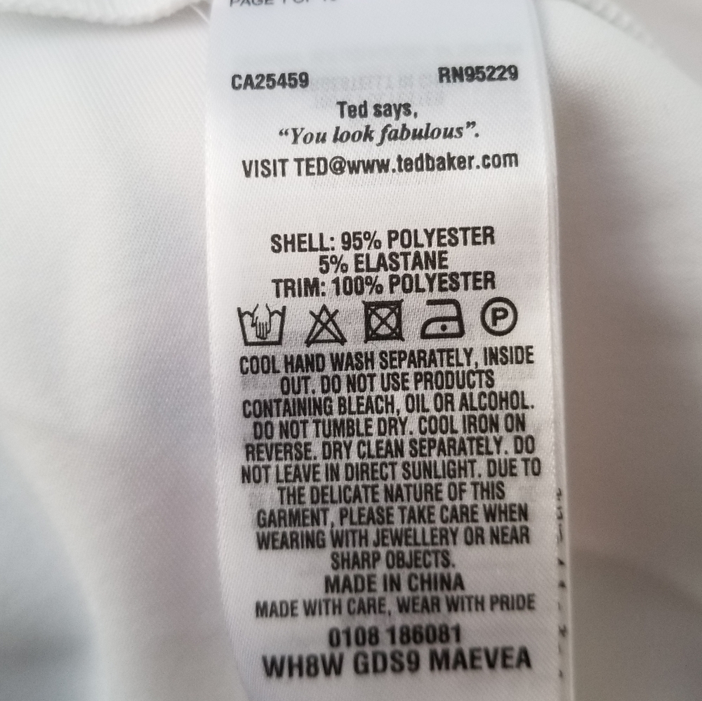 Ted Baker Blue and White Floral Dress - Picture 8 of 12